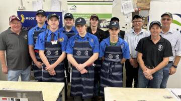 Seven apprentice butchers from across central Queensland took part in the inaugural Emerald competition. Picture supplied. 
