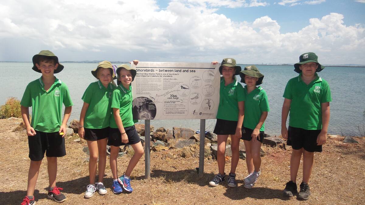 The year 5 and 6 students toured St Helena Island. Photo: Supplied