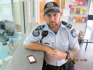 Acting senior constable Kelly highlighting the theft of unaccompanied mobile phones.