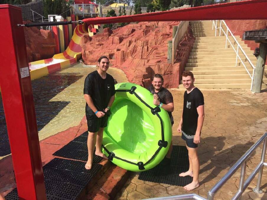 The year 12s took to Wet n Wild as the final part of their graduation celebrations. Photo: Supplied